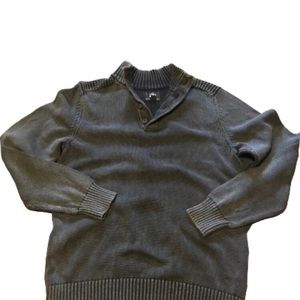 Rock & Republic mock neck button up sweater